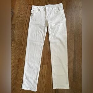 Kut from the Kloth white denim jeans, Katy Boyfriend style, Size 6